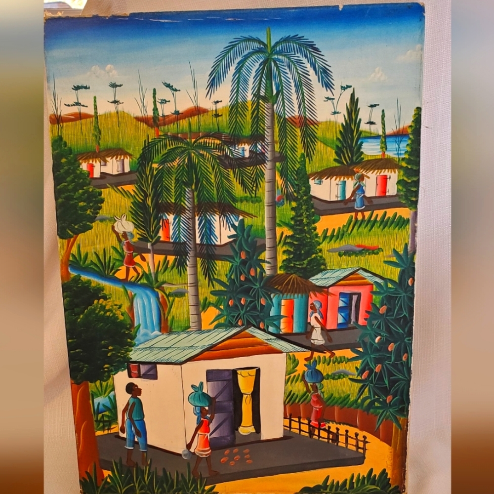 Vtg Oil On Canvas Signed By  Etienne 16x12